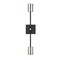 Z-Lite Calumet 2 Light Wall Sconce, Mate Black + Polished Nickel 814-2S-MB-PN - alternate 5